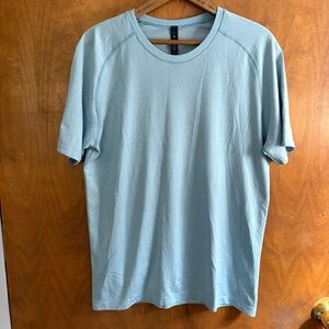 Lululemon Men's Metal Vent Tech Short Sleeve Shirt 2.0 T-Shirt Blue Hiking Gym